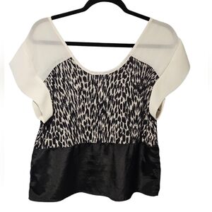 Chic Black and White Women's Top